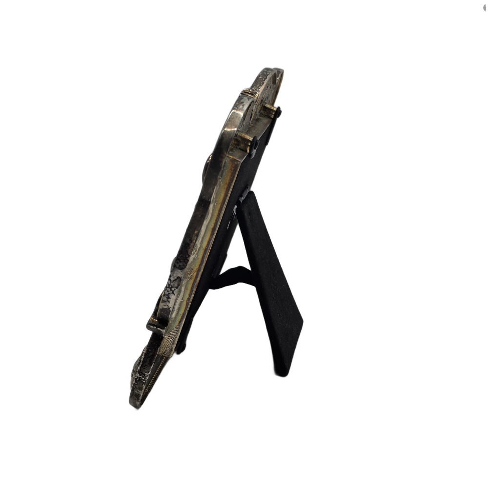 Cute Picture Frame With Embossed Crescent And Stars,Real Glass Photo Frame For Wall And Tabletop Display Family Office