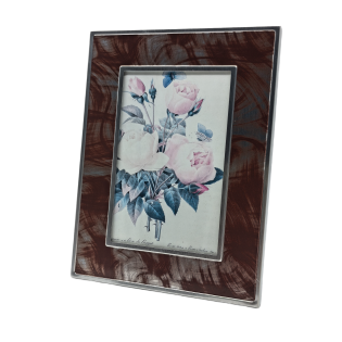 Picture Frame With Ink-washed Pattern,Real Glass Photo Frame For Wall And Tabletop Display Family Office