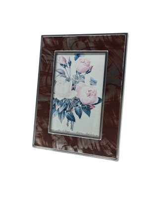 Picture Frame With Ink-washed Pattern,Real Glass Photo Frame For Wall And Tabletop Display Family Office