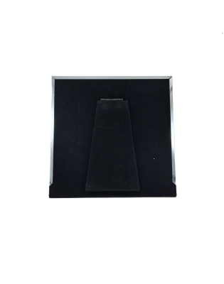 Square Picture Frame With Embossed Gold Flora,Real Glass Photo Frame For Wall And Tabletop Display Family Office