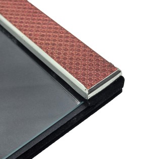 Picture Frame With Orange Rhinestone Edge,Real Glass Photo Frame For Wall And Tabletop Display Family Office