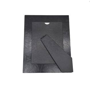 Vintage Picture Frame With Cirrus Pattern,Real Glass Photo Frame For Wall And Tabletop Display Family Office