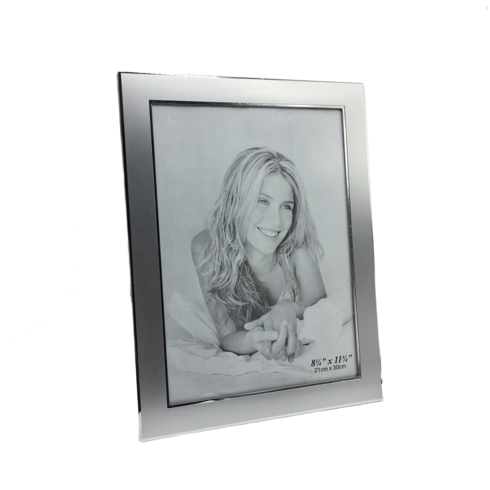 Euro Style Silver Picture Frame,Large Size,Real Glass Photo Frame For Wall And Tabletop Display Family Office