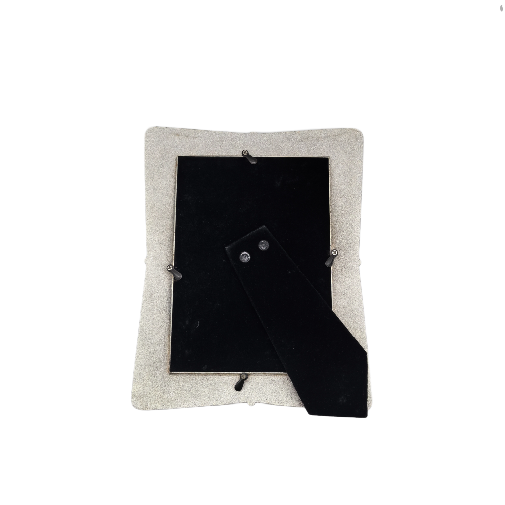 Elegant Embossed Picture Frame,Real Glass Photo Frame For Wall And Tabletop Display Family Office