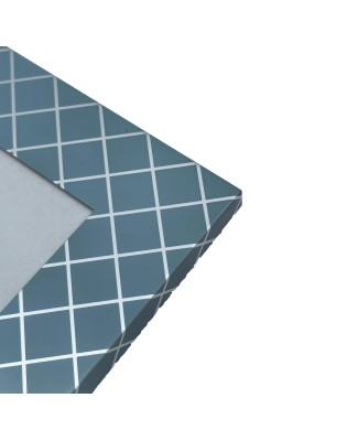 Picture Frame With Checks Pattern,Real Glass Photo Frame For Wall And Tabletop Display Family Office