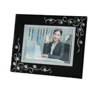 Black Picture Frame,Real Glass Photo Frame For Wall And Tabletop Display Family Office