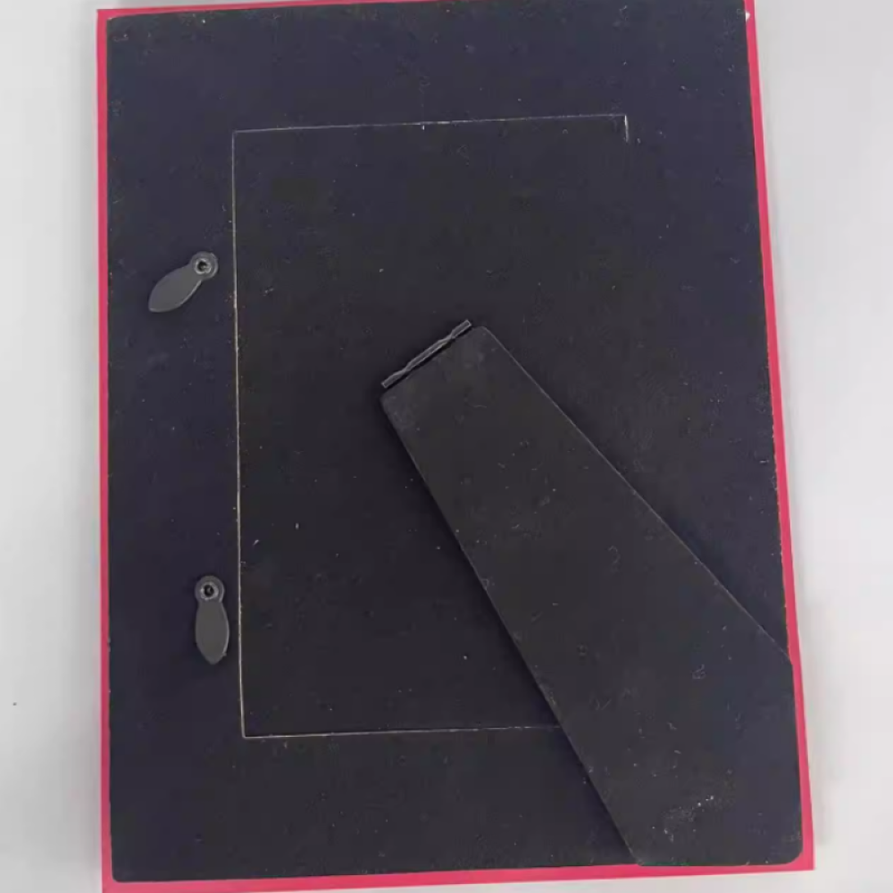 Pink Picture Frame, Real Glass Photo Frame For Wall And Tabletop Display Family Office