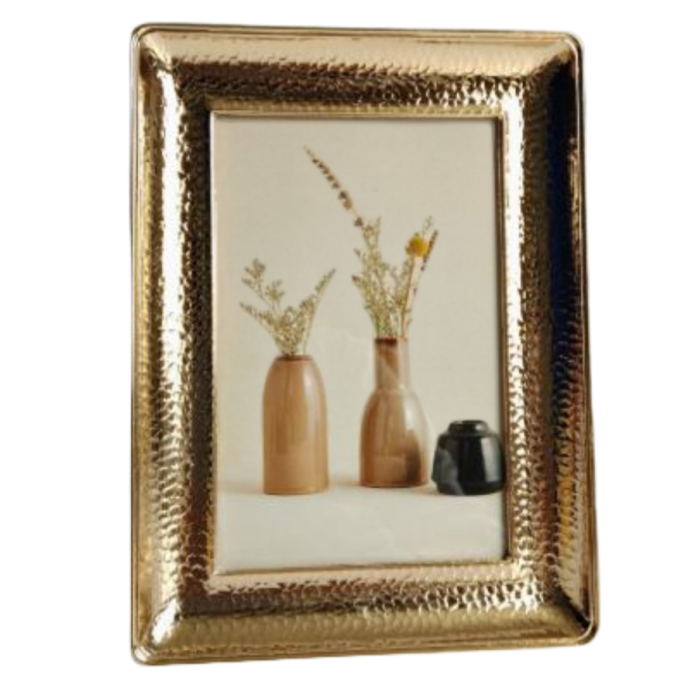 Gold Metal Picture Frame,Picture Frames For Wall And Tabletop Display Family Office