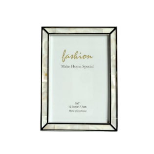 Natural Shell Inlay Picture Frame With Black Edge,Picture Frames For Wall And Tabletop Display Family Office