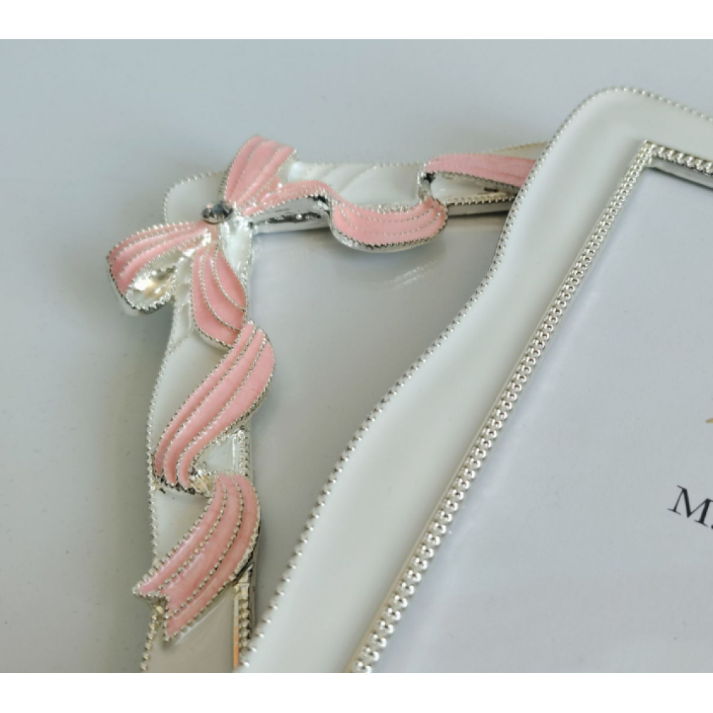 Enamel Flora Picture Frame With Black Edge, Picture Frames For Wall And Tabletop Display Family Office