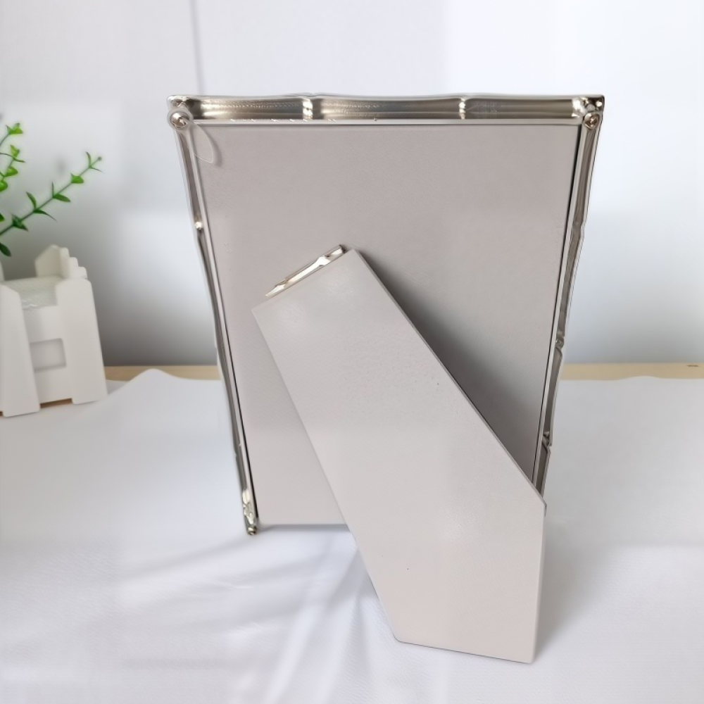 Silver Bamboo Design Picture Frame,Picture Frames For Wall And Tabletop Display Family Office