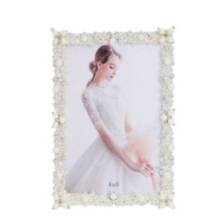 Picture Frame With Pearl For Wedding Gift,Picture Frames For Wall And Tabletop Display Family Office
