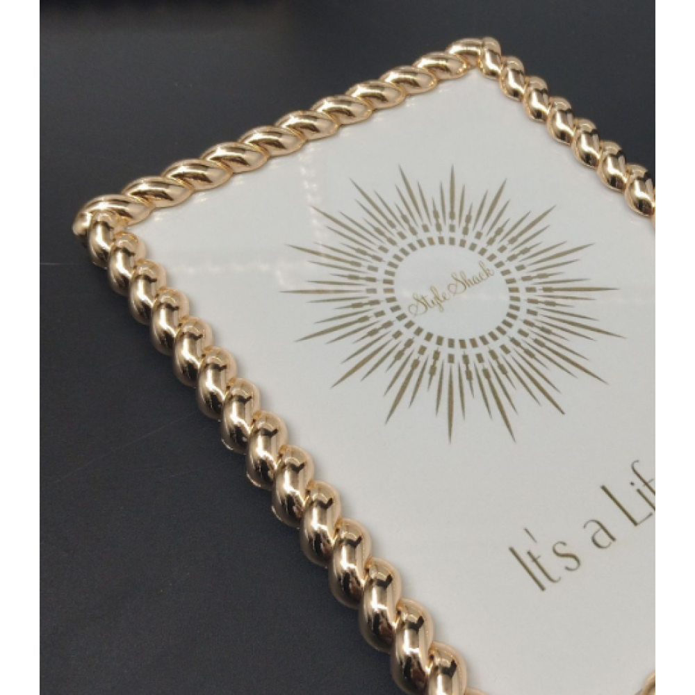 Gold Rope Design Picture Frame,Picture Frames For Wall And Tabletop Display Family Office