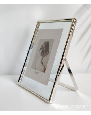 Silver Picture Frame,Real Glass Picture Frames For Wall And Tabletop Display Family Office