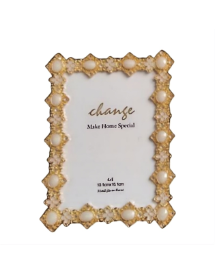 Gold Picture Frame With Pearl For Wedding Gift,Picture Frames For Wall And Tabletop Display Family Office
