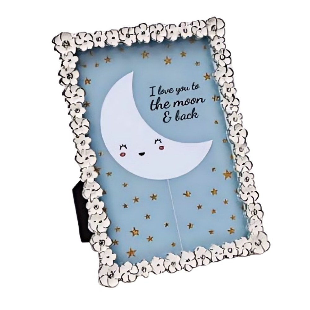 White Flower Picture Frame,Picture Frames For Wall And Tabletop Display Family Office