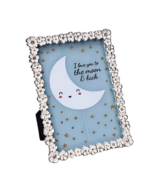 White Flower Picture Frame,Picture Frames For Wall And Tabletop Display Family Office