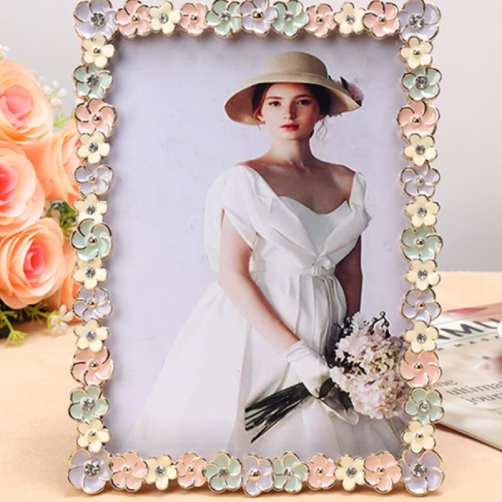 Colorful Flower Picture Frame,Picture Frames For Wall And Tabletop Display Family Office