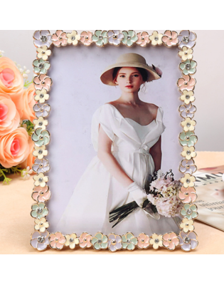 Colorful Flower Picture Frame,Picture Frames For Wall And Tabletop Display Family Office